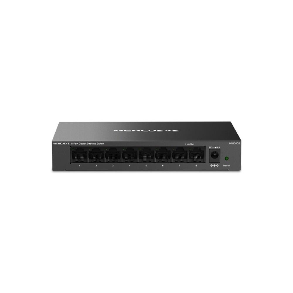 Mercusys - MS108GS-M2 switch Gigabit Ethernet (10/100/1000) Negro
