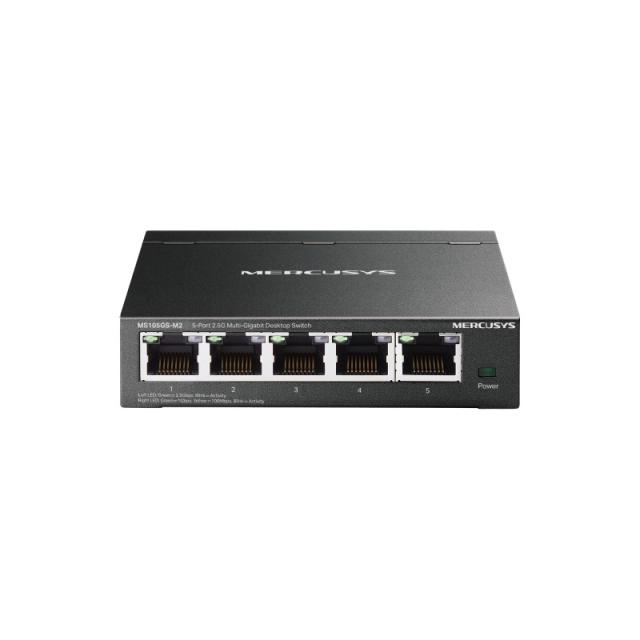 Mercusys - MS105GS-M2 switch No administrado Gigabit Ethernet (10/100/1000) Negro