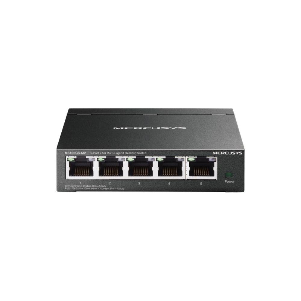 Mercusys - MS105GS-M2 switch No administrado Gigabit Ethernet (10/100/1000) Negro