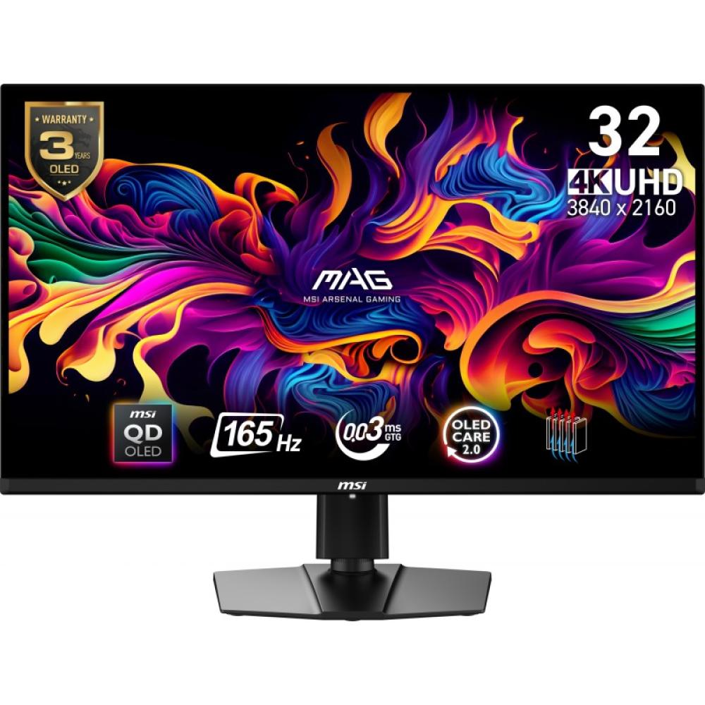 MSI - MAG 321UP QD-OLED pantalla para PC 80 cm (31.5") 3840 x 2160 Pixeles 4K Ultra HD Negro