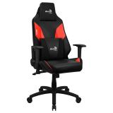 Aerocool - ADMIRALBR Silla Gaming Profesional, Cojines Acolchados, Tecnología Air, Negro/Rojo