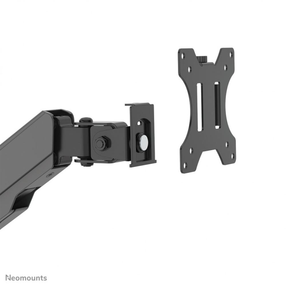 Neomounts - WL90-325BL1 Soporte de pared para puesto de trabajo de pie/sentado 17-32" - resorte de gas