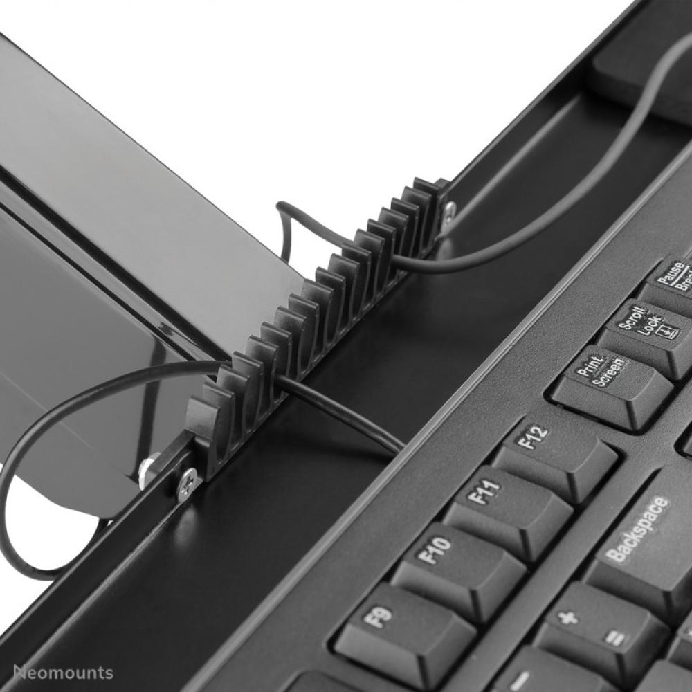 Neomounts - WL90-325BL1 Soporte de pared para puesto de trabajo de pie/sentado 17-32" - resorte de gas