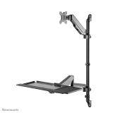 Neomounts - WL90-325BL1 Soporte de pared para puesto de trabajo de pie/sentado 17-32" - resorte de gas