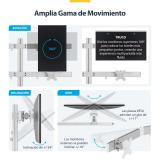 StarTech.com - 6-MONITOR-ARM-A soporte para monitor 81,3 cm (32") Escritorio Blanco