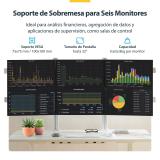 StarTech.com - 6-MONITOR-ARM-A soporte para monitor 81,3 cm (32") Escritorio Blanco