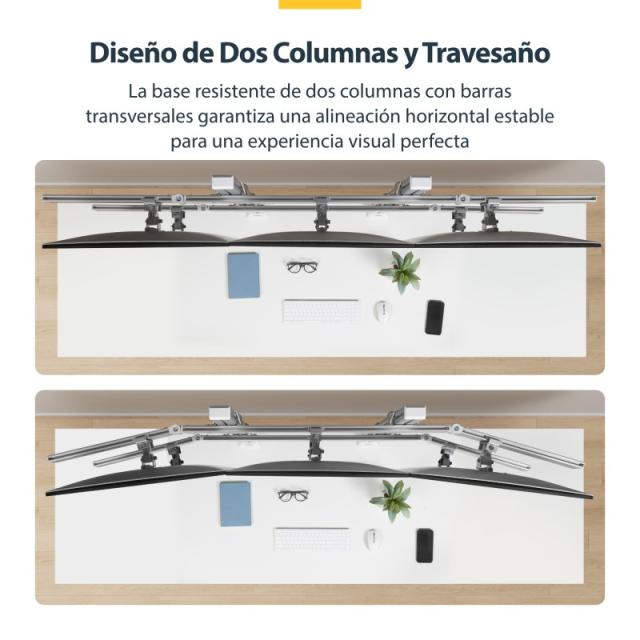 StarTech.com - 6-MONITOR-ARM-A soporte para monitor 81,3 cm (32") Escritorio Blanco