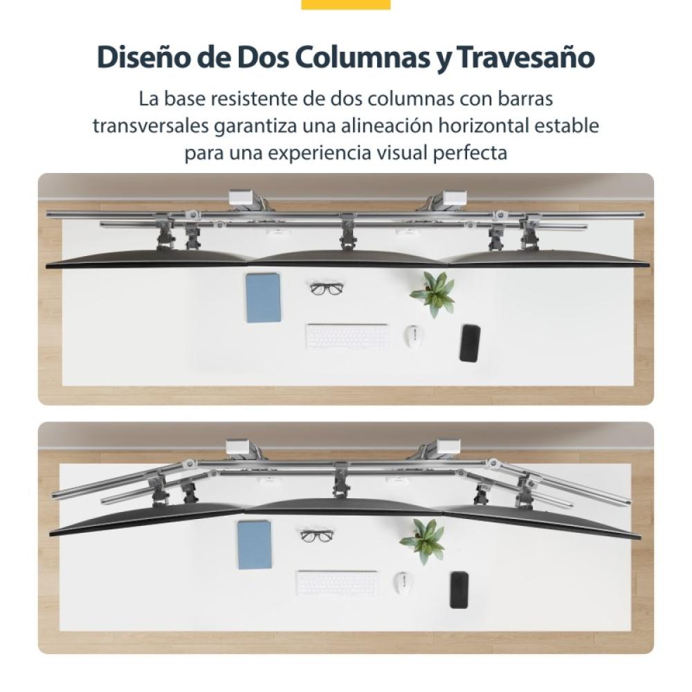 StarTech.com - 6-MONITOR-ARM-A soporte para monitor 81,3 cm (32") Escritorio Blanco