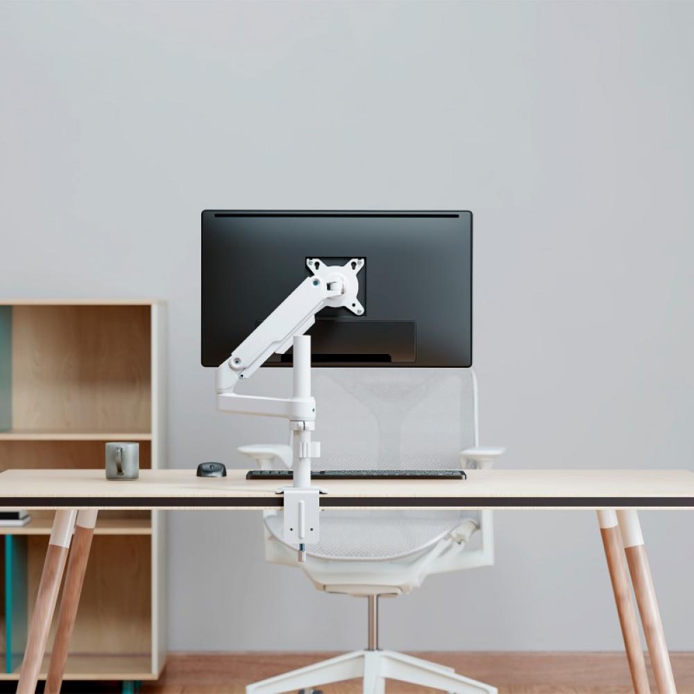 AISENS - Soporte de Mesa Eco Contrapeso Giratorio e Inclinable para Monitor/TV 9kg (3 PIVOTES, 1 BRAZO) de 17-32, - DT32TSR-437