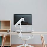 AISENS - Soporte de Mesa Eco Contrapeso Giratorio e Inclinable para Monitor/TV 9kg (3 PIVOTES, 1 BRAZO) de 17-32, - DT32TSR-437