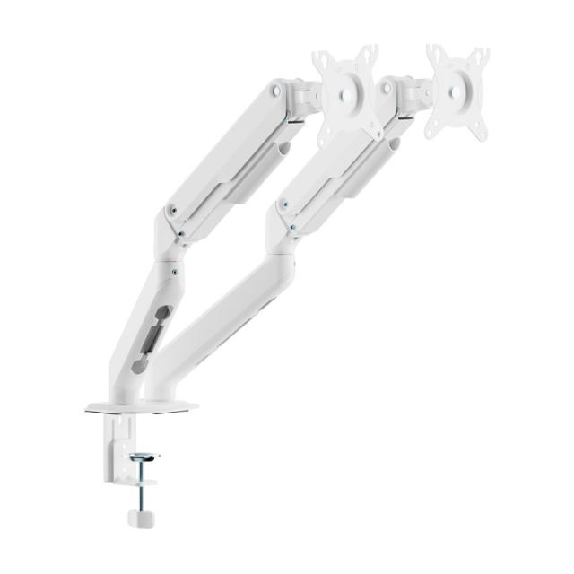 AISENS - Soporte de Mesa Eco Contrapeso Giratorio e Inclinable para Monitor/TV 9kg (3 PIVOTES, 2 BRAZOS) de 17-32, - DT32TSR-439