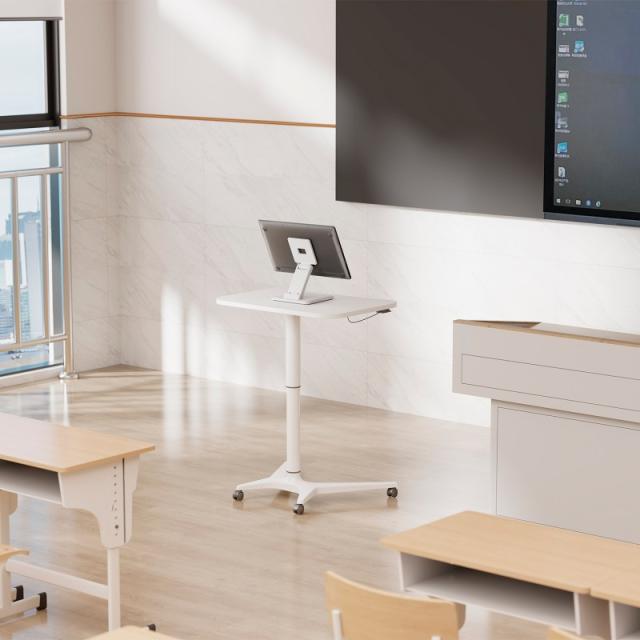 AISENS - Soporte de Mesa Eco Inclinable para Monitor/POS 6.5kg de 10"-27", Blanco