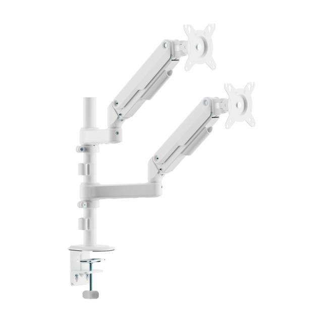 AISENS - Soporte de Mesa Eco Contrapeso Giratorio e Inclinable para Monitor/TV 9kg (3 PIVOTES, 2 BRAZOS) de 17-32, - DT32TSR-441