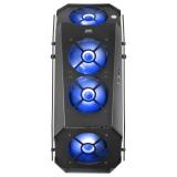 Mars Gaming - MC51, Caja PC Gaming ATX, Doble Cristal Templado, 5x Ventilador RGB 12cm, Negro