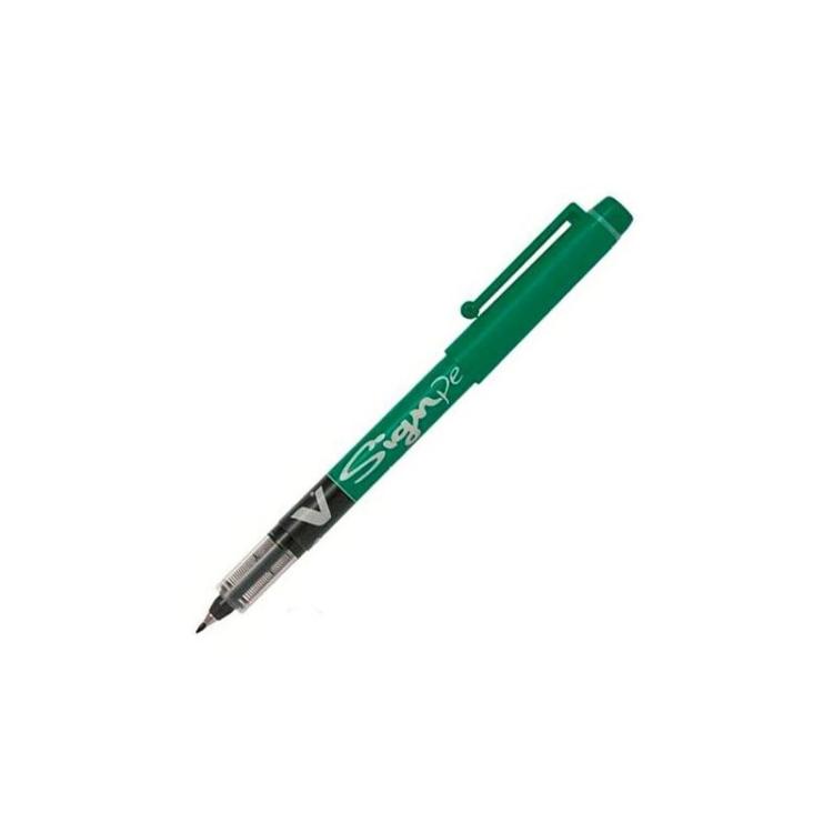 Pilot - PILOT VSIGN PEN TRAZO 0,6MM VERDE PACK DE 12 UNIDADES