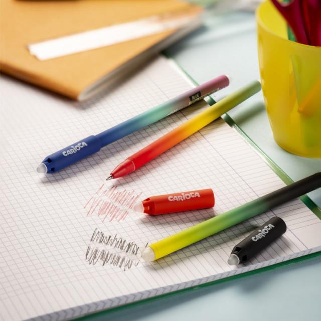 Carioca - 41025 bolígrafo Azul, Rojo Medio 3 pieza(s)