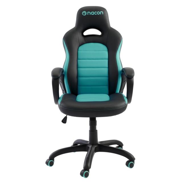NACON - CH-350 Silla para videojuegos universal Asiento acolchado Negro, Turquesa