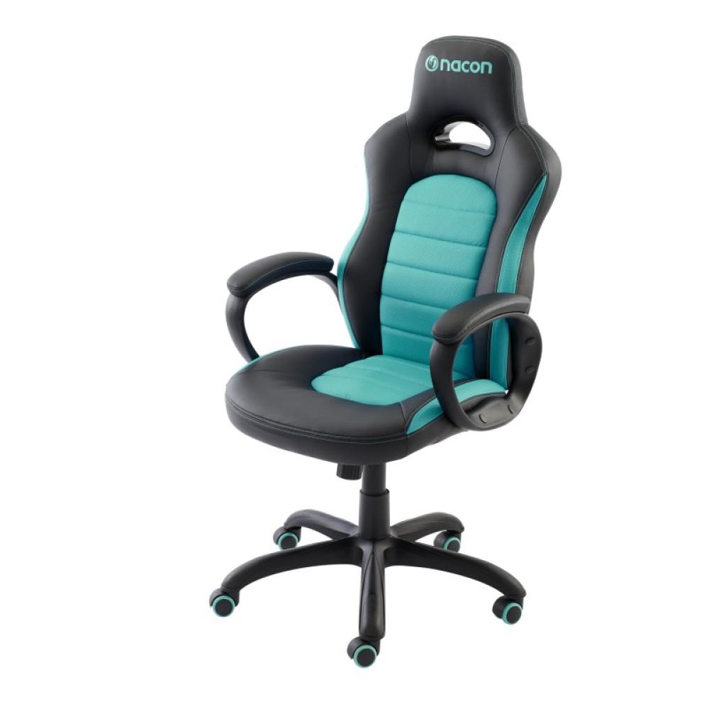 NACON - CH-350 Silla para videojuegos universal Asiento acolchado Negro, Turquesa