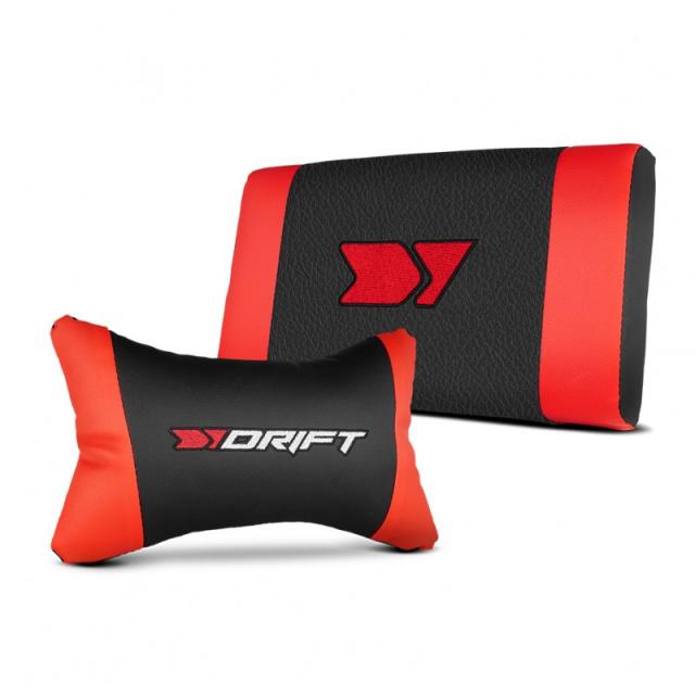 DRIFT - DR35BR silla para videojuegos Silla para videojuegos de PC Asiento acolchado Negro, Rojo