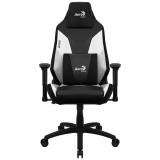 Aerocool - ADMIRALBW Silla Gaming Profesional, Cojines Acolchados, Tecnología Air, Negro/Blanco