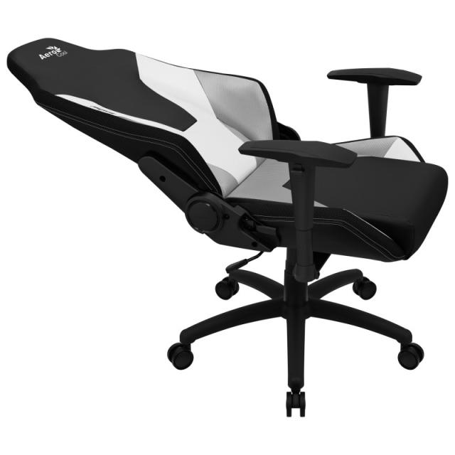 Aerocool - ADMIRALBW Silla Gaming Profesional, Cojines Acolchados, Tecnología Air, Negro/Blanco