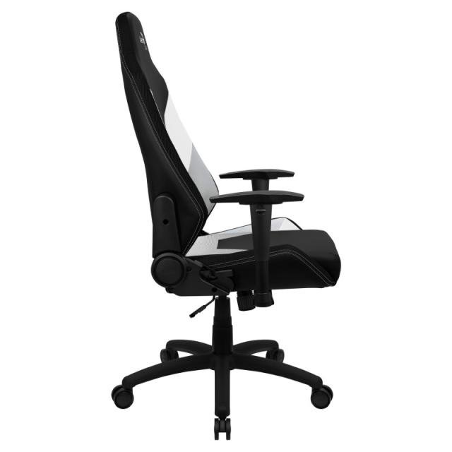 Aerocool - ADMIRALBW Silla Gaming Profesional, Cojines Acolchados, Tecnología Air, Negro/Blanco