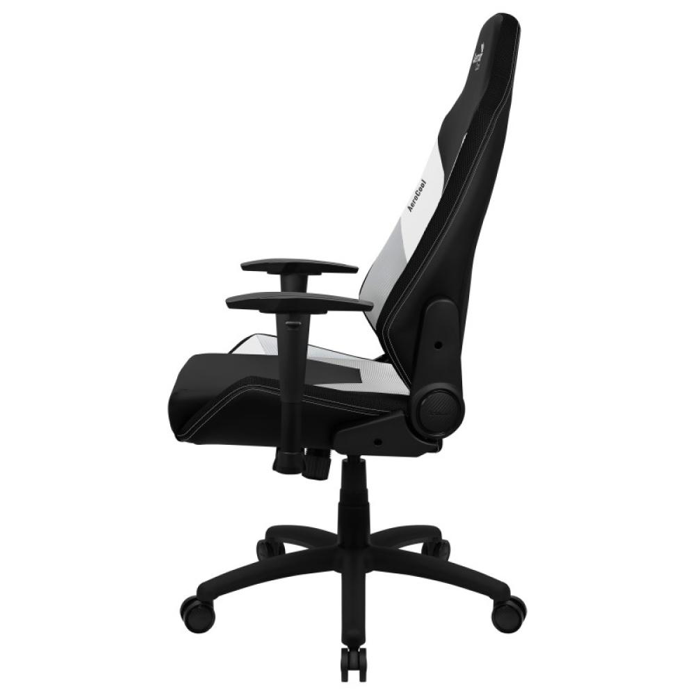 Aerocool - ADMIRALBW Silla Gaming Profesional, Cojines Acolchados, Tecnología Air, Negro/Blanco