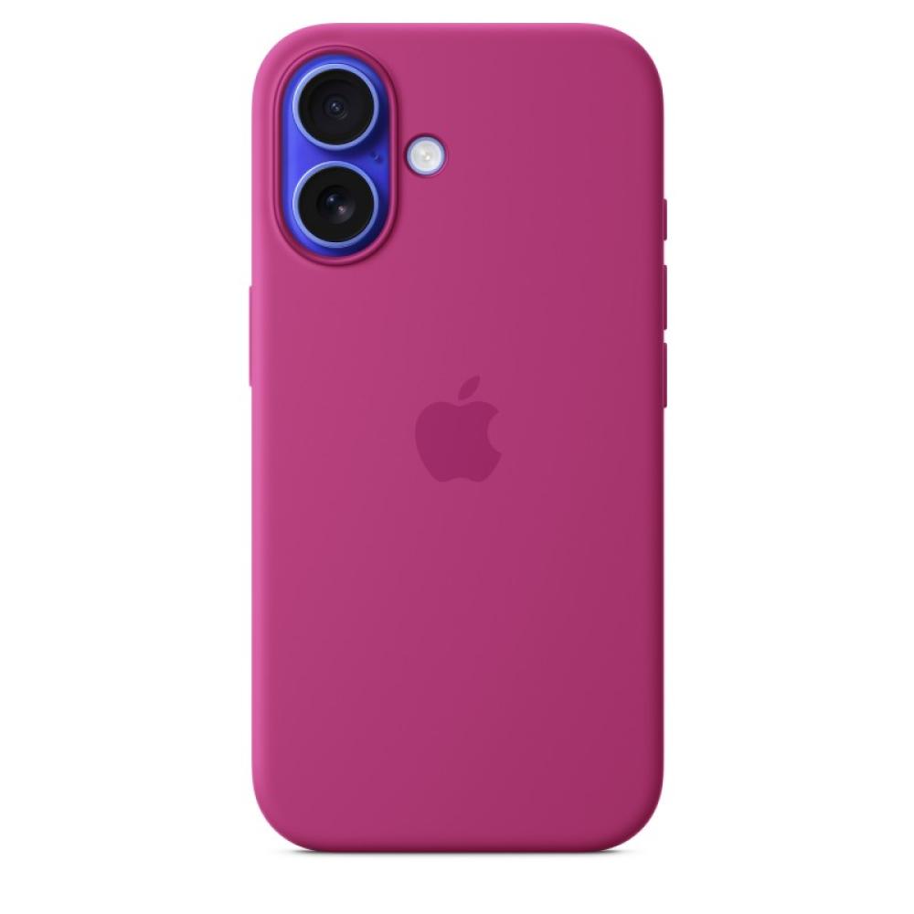 Apple - Funda de silicona con MagSafe para el iPhone 16 - Fucsia