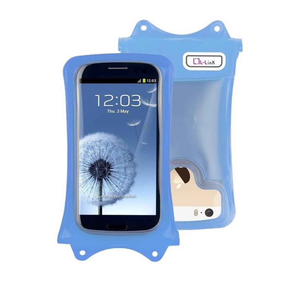 L-Link - LL-AM-107 funda para teléfono móvil 12,2 cm (4.8") Funda de protección Azul, Transparente