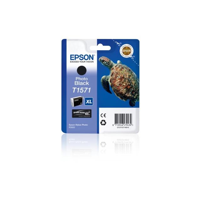 Epson - Turtle Cartucho T1571 negro foto