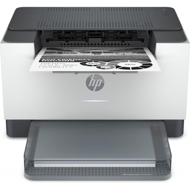 HP - LaserJet M209dw Inalámbrico Blanco y negro Impresora, A doble cara