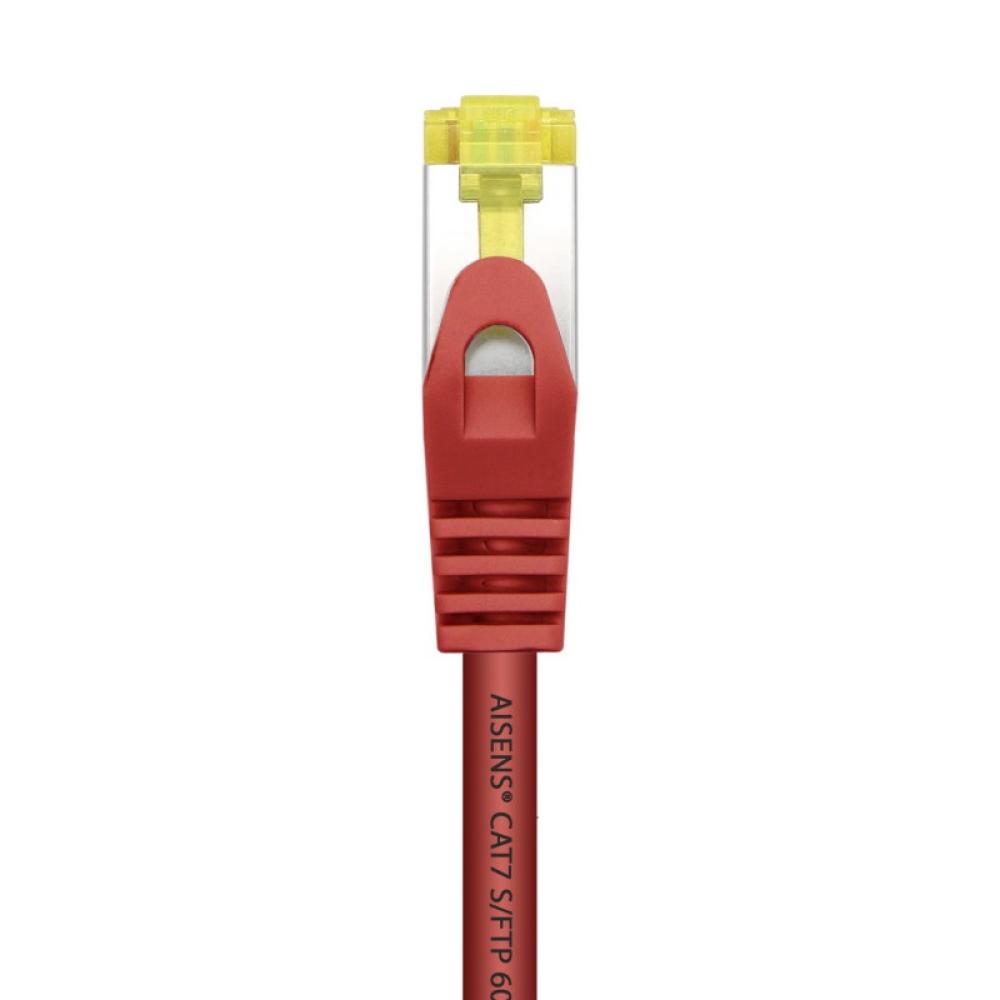 AISENS - Cable De Red Latiguillo RJ45 LSZH Cat.7 600 MHz S/FTP PIMF AWG26, Rojo, 25 cm