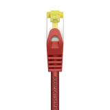 AISENS - Cable De Red Latiguillo RJ45 LSZH Cat.7 600 MHz S/FTP PIMF AWG26, Rojo, 25 cm