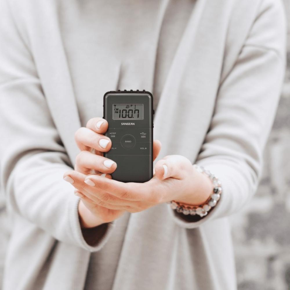 Sangean - DT-140 Portátil Digital Negro, Gris