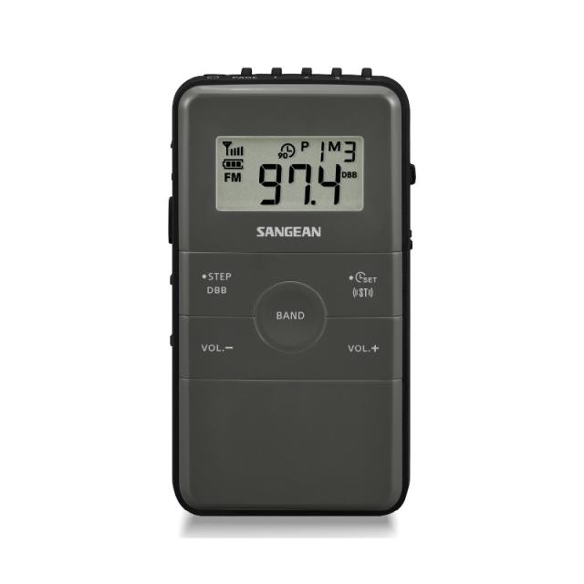 Sangean - DT-140 Portátil Digital Negro, Gris