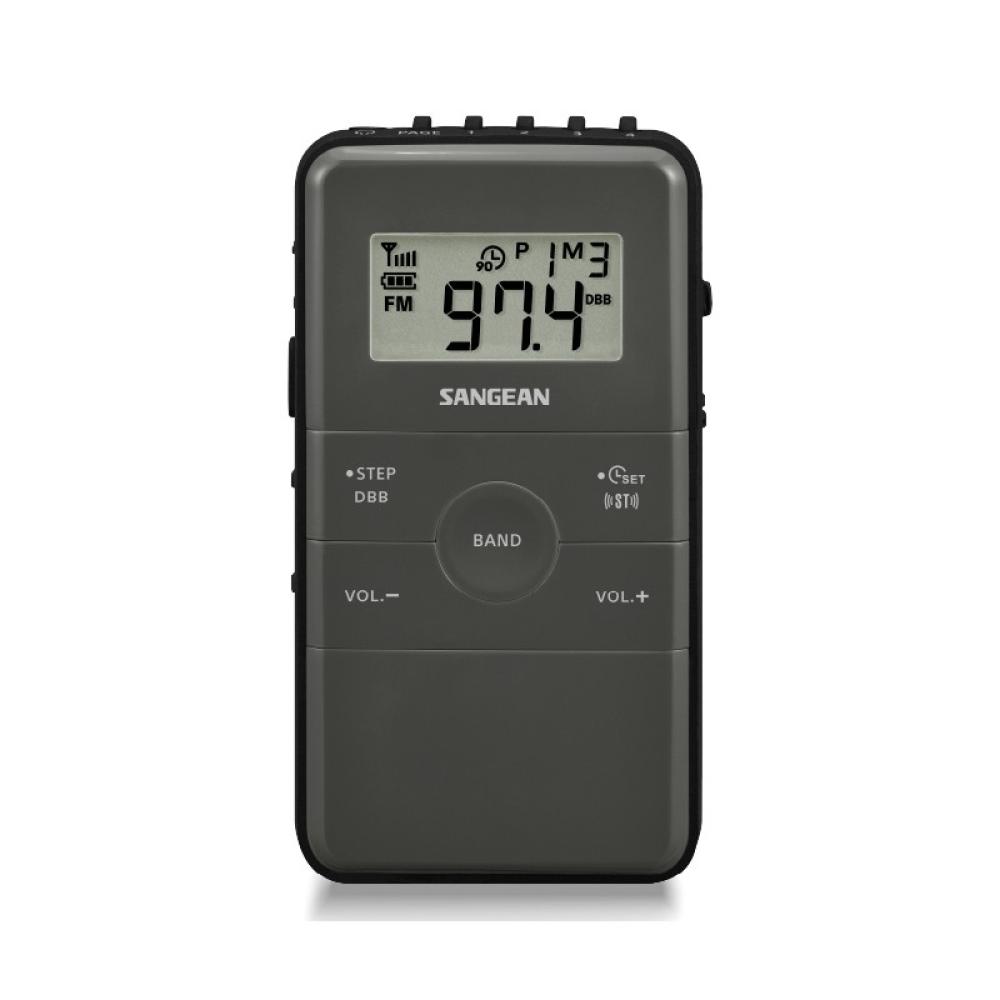 Sangean - DT-140 Portátil Digital Negro, Gris