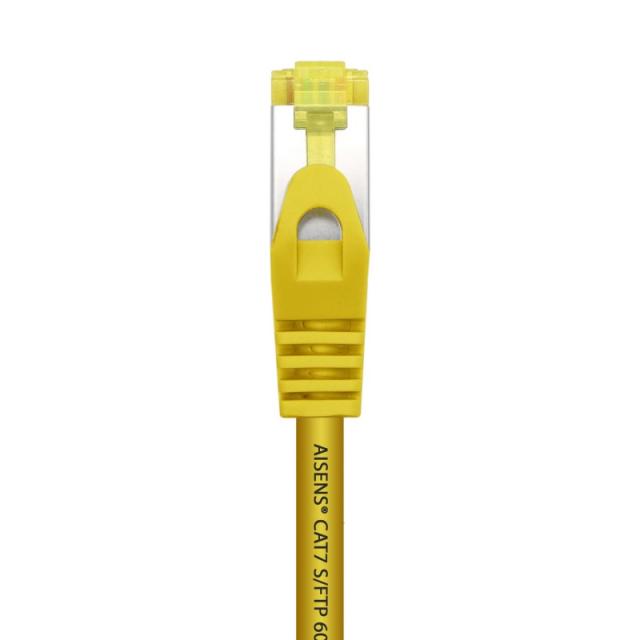 AISENS - Cable De Red Latiguillo RJ45 LSZH Cat.7 600 MHz S/FTP PIMF AWG26, Amarillo, 2.0 m