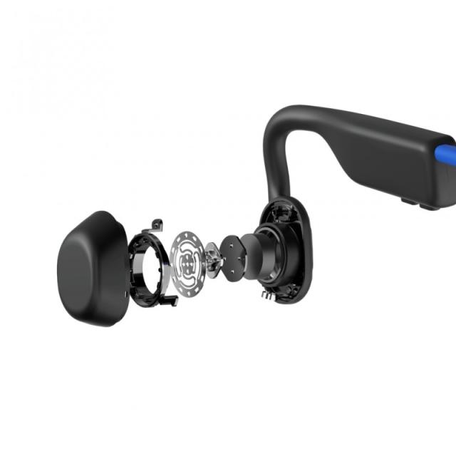 SHOKZ - OpenMove Auriculares Inalámbrico gancho de oreja Llamadas/Música USB Tipo C Bluetooth Azul