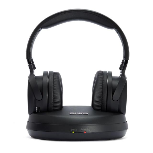 Aiwa - WHF-880 auricular y casco Auriculares Inalámbrico Diadema Música Base de carga Negro
