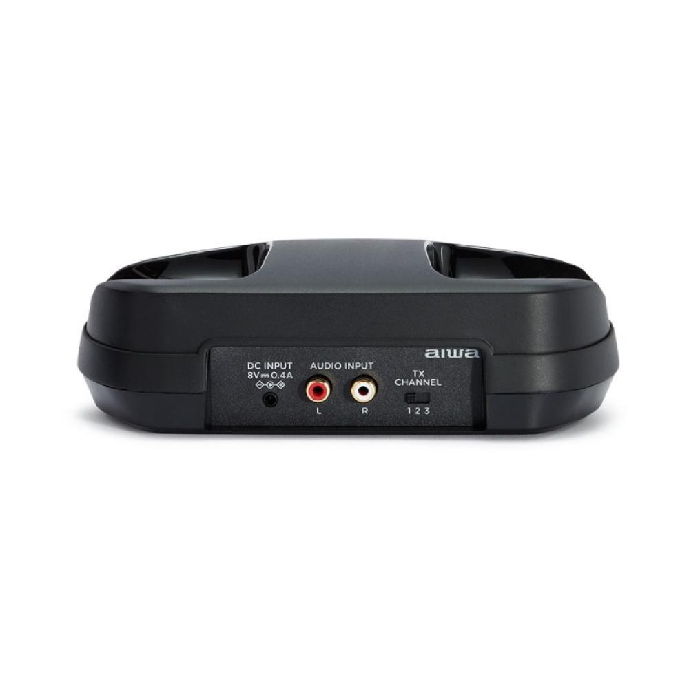 Aiwa - WHF-880 auricular y casco Auriculares Inalámbrico Diadema Música Base de carga Negro