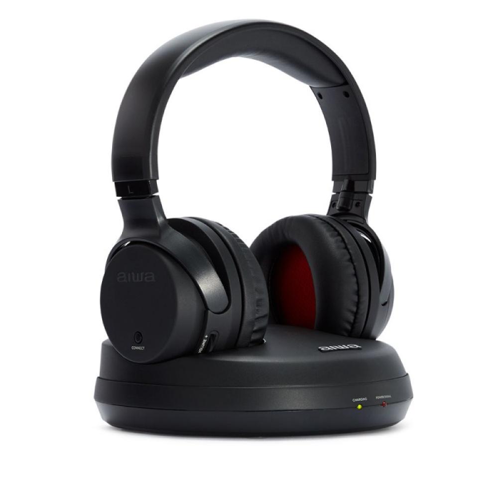 Aiwa - WHF-880 auricular y casco Auriculares Inalámbrico Diadema Música Base de carga Negro