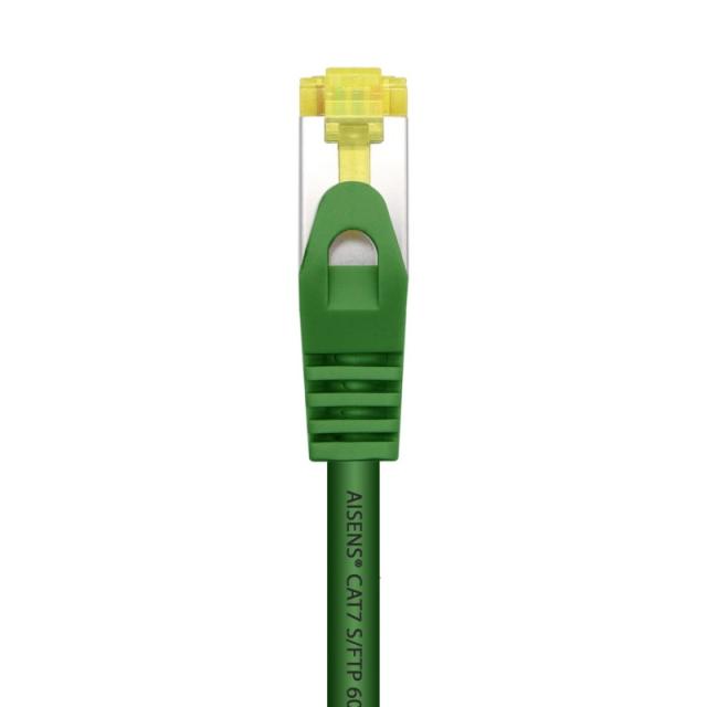 AISENS - Cable De Red Latiguillo RJ45 LSZH Cat.7 600 MHz S/FTP PIMF AWG26, Verde, 1.0 m