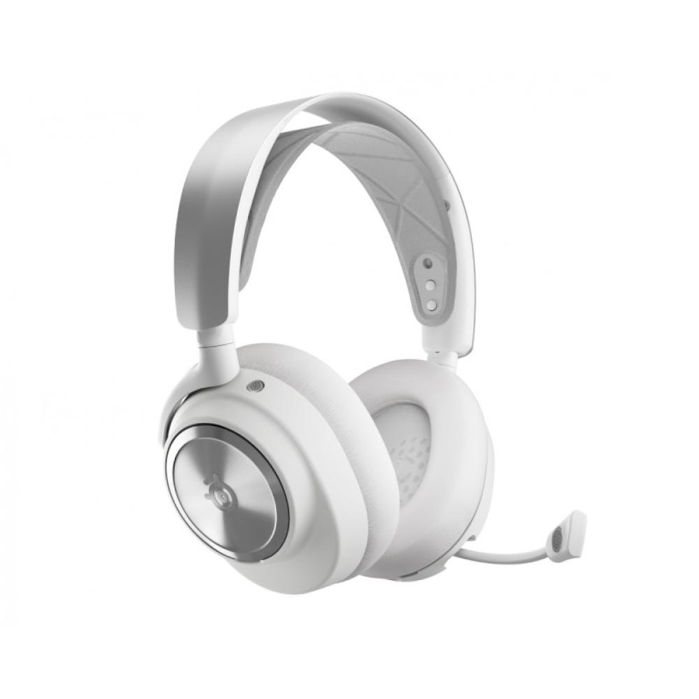 Steelseries - Arctis Nova Pro Wireless Auriculares Inalámbrico y alámbrico Diadema Juego Bluetooth Plata, Blanco