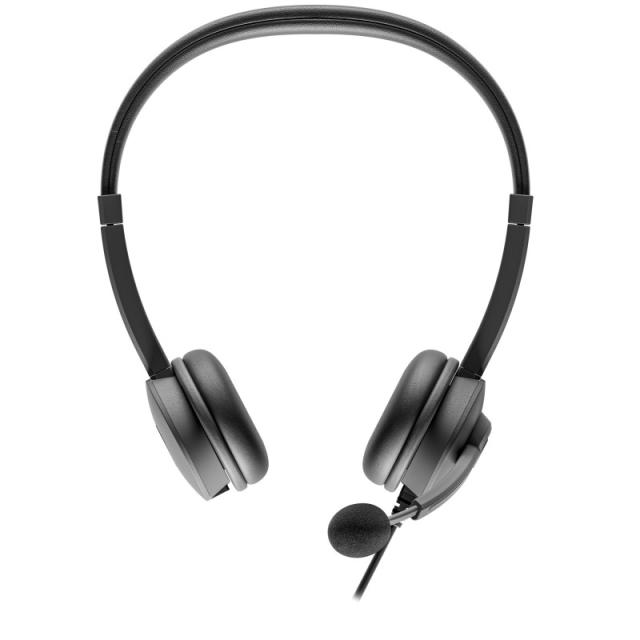 Axtel - AXH-FLOWUCDC auricular y casco Auriculares Alámbrico Diadema Oficina/Centro de llamadas USB Type-C / USB Type-A Negro