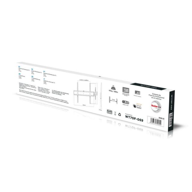 AISENS - Soporte Eco Ultra Delgado Para Monitor/?? 40kg De 37-70, Negro