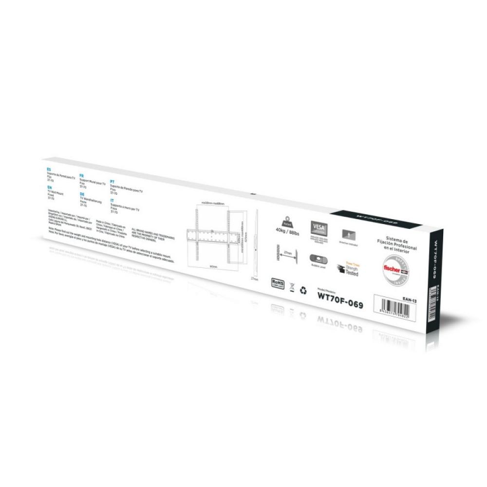 AISENS - Soporte Eco Ultra Delgado Para Monitor/?? 40kg De 37-70, Negro