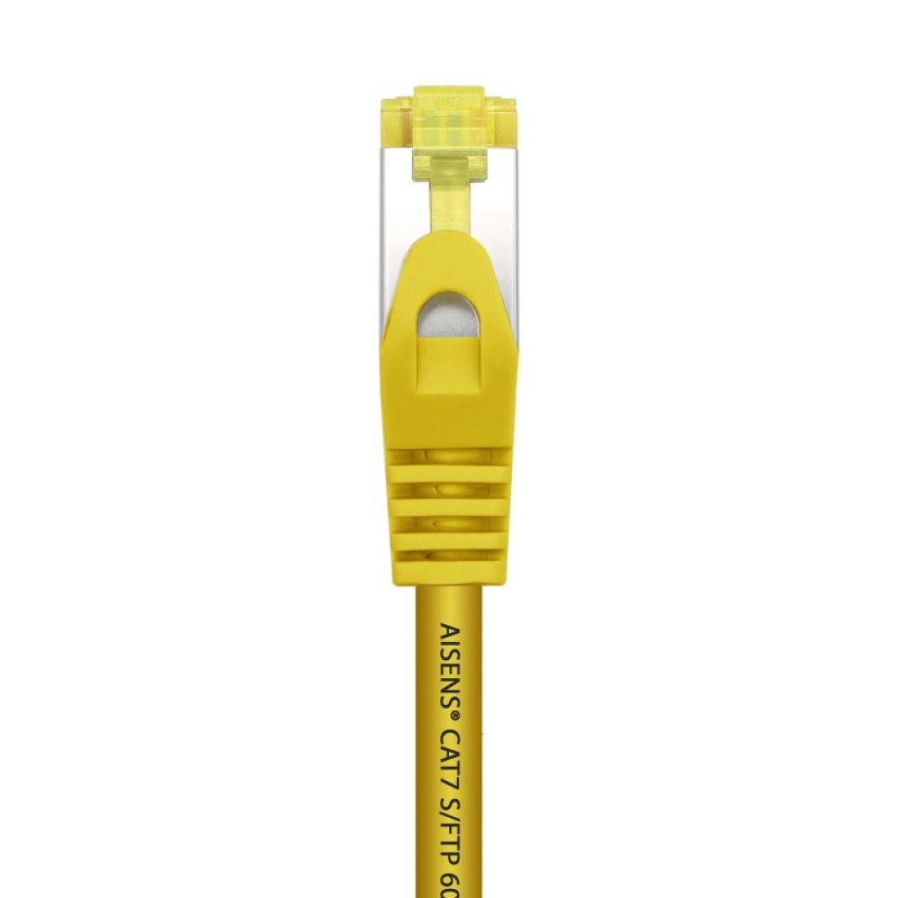 AISENS - Cable De Red Latiguillo RJ45 LSZH Cat.7 600 MHz S/FTP PIMF AWG26, Amarillo, 1.0 m