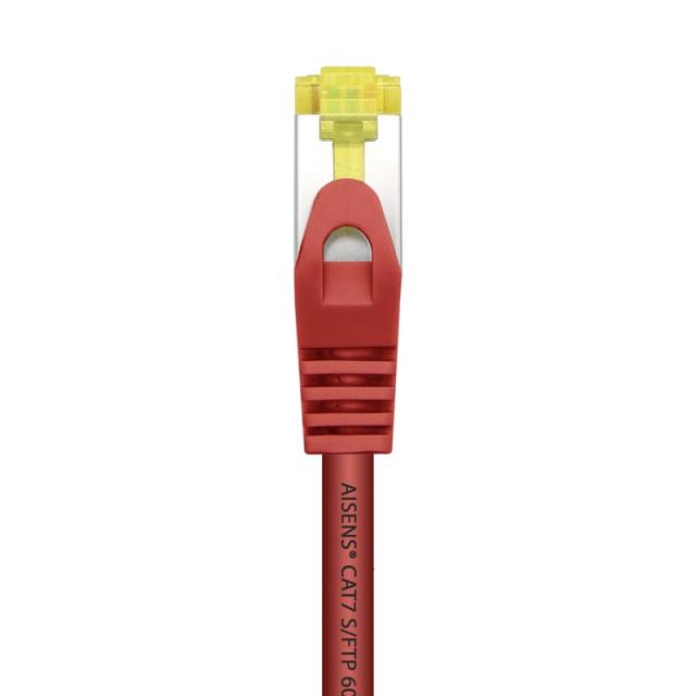 AISENS - Cable De Red Latiguillo RJ45 LSZH Cat.7 600 MHz S/FTP PIMF AWG26, Rojo, 2.0 m
