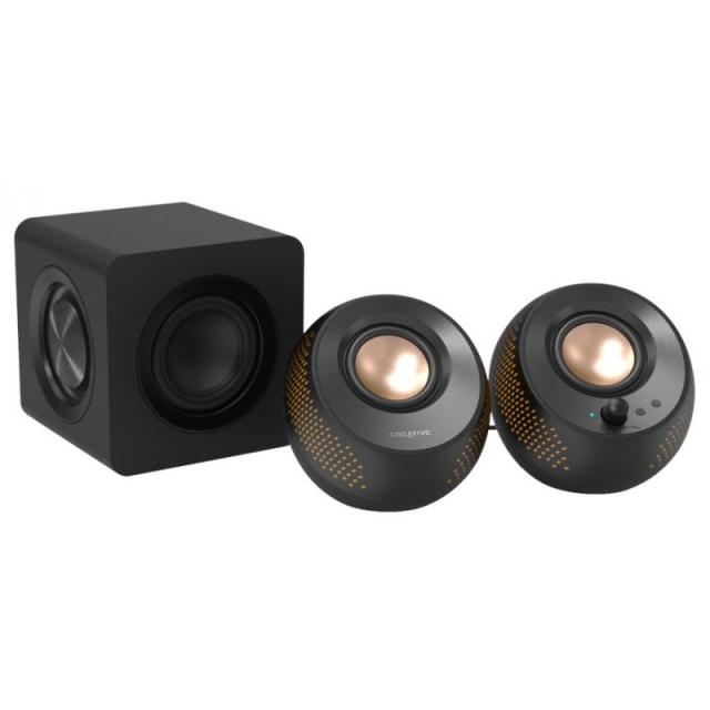 Creative Labs - Creative Pebble X Plus conjunto de altavoces 30 W Universal Negro 2.1 canales Bluetooth