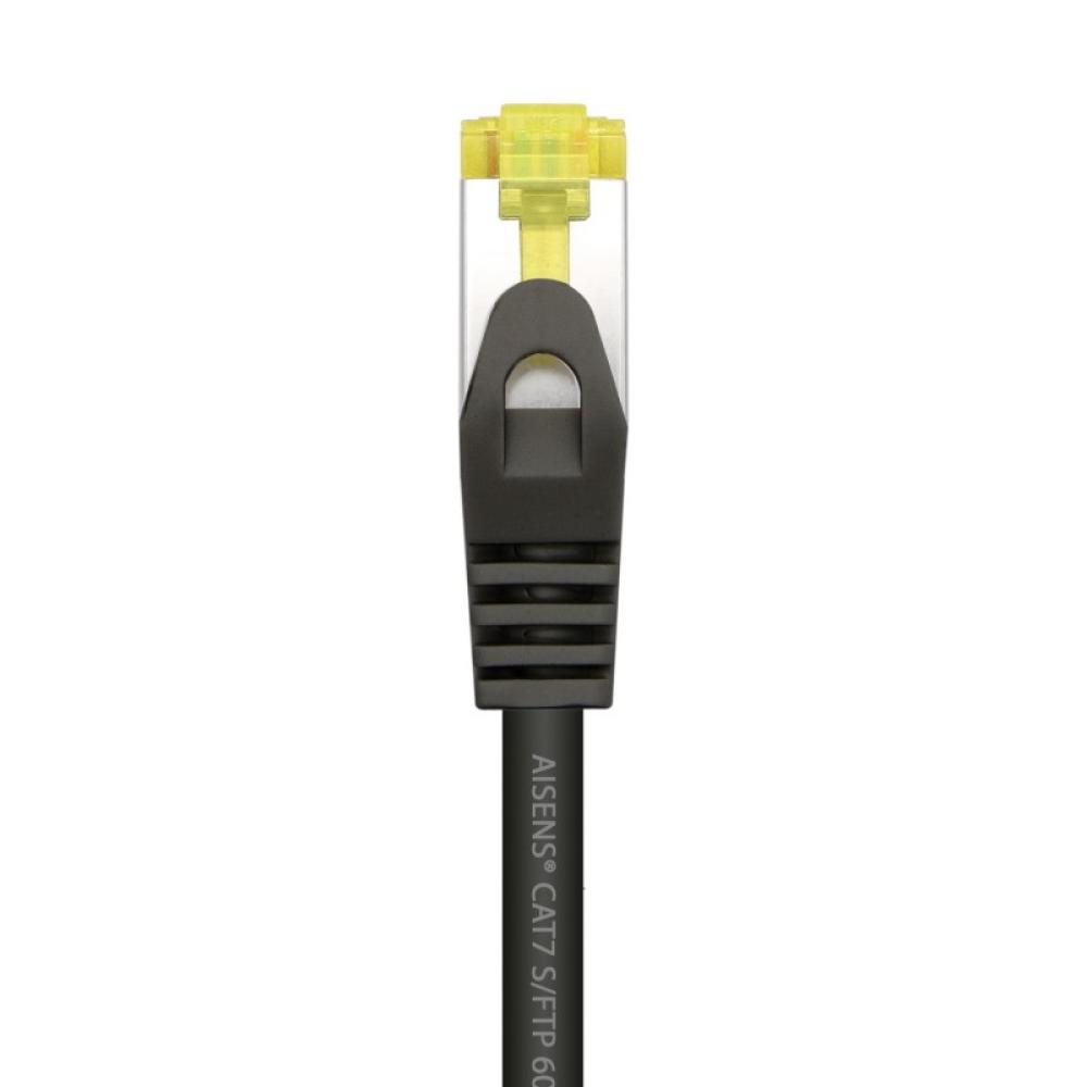 AISENS - Cable De Red Latiguillo RJ45 LSZH Cat.7 600 MHz S/FTP PIMF AWG26, Negro, 25 cm